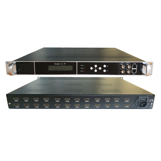 Digital Signal H.265 HD to IP ASI Broadcast TV Equipment Hotel TV System 24 CH HD Video Encoder