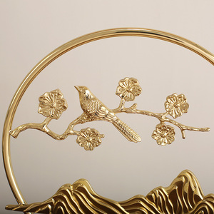 Juego de Figuras de Ciervos de Bronce, Decoración de Cobre para el Hogar, Adorno para Sala de Estar o Entrada, Regalo de Inauguración, Diseño Escénico - Product Image 3