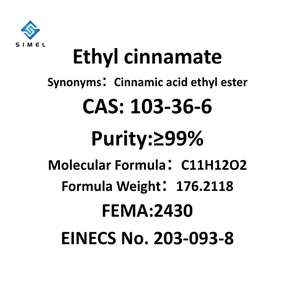Venta caliente de alta pureza 100% cinamato de etilo para potenciador de sabor cinamato de etilo buen precio cinamato de etilo de - Product Image 1