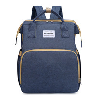 Sac à langer pour poussette de plage imperméable antivol européen, sac à dos pour maman, USB, polyester, capacité 20-35L, style anglais