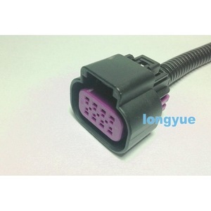 ชุดสายไฟรถยนต์ Dragon Leap 8P สีดำ วัสดุ PBT ทนไฟ สำหรับอะแดปเตอร์ลิ้นปีกผีเสื้อ - Product Image 1