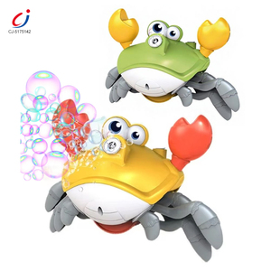 Juguete de burbujas eléctrico Chengji Crawling Crab con música y luz para bebés, juguete de burbujas de agua y jabón para niños, ideal para el verano y actividades al aire libre. - Product Image 1