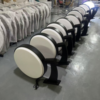 Panneau publicitaire commercial circulaire à LED double face rotatif à 360 degrés pour une visibilité élevée destiné aux entreprises