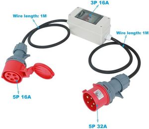 Adaptateur CEE 5P 32A vers 16A, adaptateur haute intensité avec disjoncteur 16A - Product Image 5