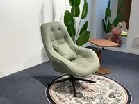 Fauteuil à bascule de style nordique, luxe léger, pour balcon, salon, chambre, fauteuil pivotant individuel, idéal pour hôtel et maison