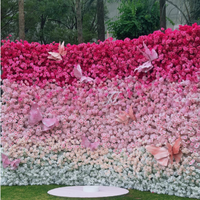 XWLC Arche de mariage royale en diamant, ensemble de décoration de scène, cadre métallique, support de toile de fond incurvé pour arrière-plan de fête, présentoir de fleurs dorées