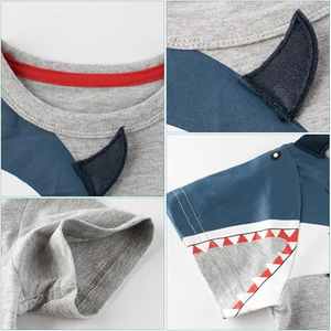 Enfant en bas âge garçon fabriqué au Bangladesh tricoté coton t-shirt personnalisé Applique Boutique vêtements été enfants garçon vêtements chemises - Product Image 5