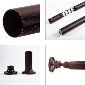 <span class=keywords><strong>Tringle</strong></span> à <span class=keywords><strong>rideau</strong></span> télescopique extensible en métal de <span class=keywords><strong>4m</strong></span>, <span class=keywords><strong>tringle</strong></span> à <span class=keywords><strong>rideau</strong></span> de douche réglable pour baie vitrée - Product Image 6