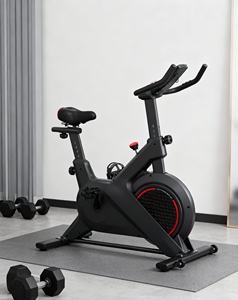 Vélo de spinning professionnel Tronzen magnétique en acier, design silencieux, écran LCD, volant d'inertie 6-13 kg, charge maximale 100 kg, revêtement en <span class=keywords><strong>laine</strong></span> - Product Image 2