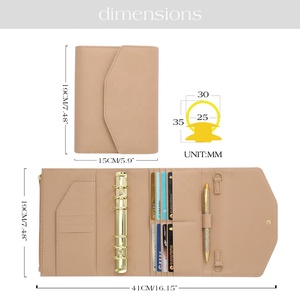 Agenda ad Anelli A6 Hongbo in Pelle Saffiano, 15 Colori, con Foglio Volante, per Scuola/Ufficio, Regalo Nuovo - Product Image 5
