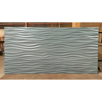 Meilleure vente Panneau de fibres de densité moyenne MDF sculpté à peindre Décoratif Textures 3D Design Art Revêtement mural