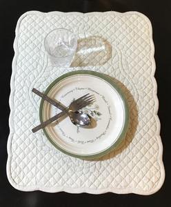 Sets de table rectangulaires en coton matelassés faits main, lavables, style moderne à carreaux, 60x60cm, pour cuisine et restaurant - Product Image 3