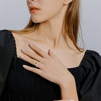 Bague ouverte en argent sterling S925 avec projection de « Je t'aime » en 100 langues, design personnalisé, tournesol