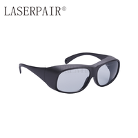 Lunettes de sécurité laser Holmium et Thulium 1900-3000nm Wide Protector pour 1940nm, 2100nm Leather Box LASERPAIR (certifié CE par ECS)