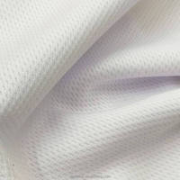 Delantex 100% Polyester Anti-Gelb Bird Eye Mesh Stoff Weiß Sublimation für T-Shirt Outdoor-Futter Kostenlose Probe