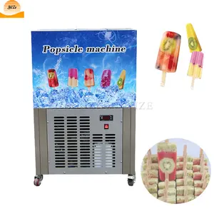 Mini máquina automática para hacer polos de hielo, equipo de fabricación de polos de helado, 4 moldes