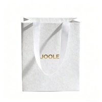 Sac cadeau écologique réutilisable avec poignées plates, en papier recyclable spécial, prêt à l'emploi, idéal pour cadeaux, faveurs et événements d'entreprise