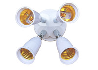 3/4/5 Tête Universelle E27 à E27 Splitter Base de Lampe Rotation à 180 Degrés Tube LED Ampoule Extension Support de Lampe