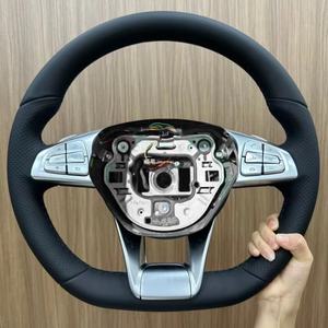Volant de direction en cuir perforé et fibre de carbone pour <span class=keywords><strong>Mercedes</strong></span> Benz <span class=keywords><strong>GLC</strong></span> GLC63 AMG, <span class=keywords><strong>prix</strong></span> de gros direct d'usine - Product Image 5