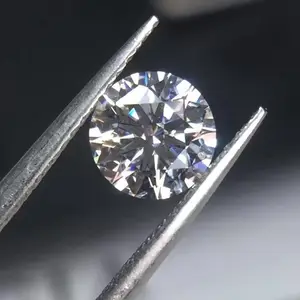 Mossanite lâche D couleur VVS diamant avec certification GRA vente en gros grande quantité pierre de coupe brillante ronde moissanite en vrac