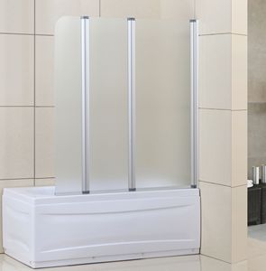 PROMOTION Durable En Utilisant Largement Pas Cher Pliable 3 Panneaux En Aluminium Pivot Tournant Écran <span class=keywords><strong>Baignoire</strong></span> SALLE DE DOUCHE - Product Image 2