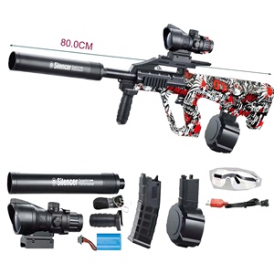 KK Nuevo AUG 80CM Pistola <span class=keywords><strong>de</strong></span> Bolas <span class=keywords><strong>de</strong></span> <span class=keywords><strong>Gel</strong></span> Eléctrica para Niños, Modo Automático y Manual, Pistola <span class=keywords><strong>de</strong></span> Salpicaduras, Juguete <span class=keywords><strong>de</strong></span> Tiro al Aire Libre - Product Image 4