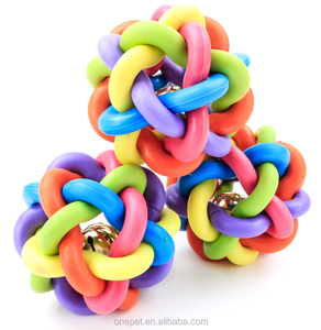 İyi sınıf silikon evcil hayvan topu oyuncak interaktif köpek eğlenceli oyuncak gıcırtılı çan topu köpek oyuncak - Product Image 5