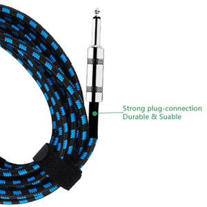 Cable de guitarra de 1/4 <span class=keywords><strong>pulgadas</strong></span>, macho a macho de 1/4 <span class=keywords><strong>pulgadas</strong></span>, <span class=keywords><strong>20</strong></span> pies, extremo recto/ángulo recto - Product Image 4