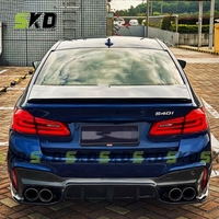 Diffuseur arrière en fibre de carbone sèche style design 3D pour BMW Série 5 G30 17-ON, pour diffuseur de voiture BMW G30