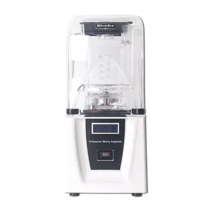 Best Sale 1 Liters Fruit Ice Blender Commercial Smoothies Blender Sound Enclosure for Hotel Restaurant Household Milk Tea Shop