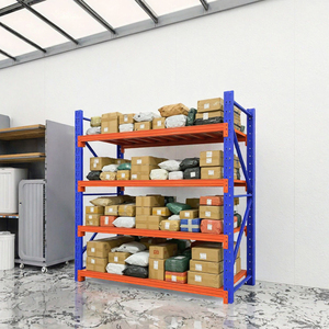 Estantería Metálica para Almacén de 4 Niveles, Sin Pernos, con Remaches, Resistente a la Corrosión, para Exhibición en Almacén - Product Image 2