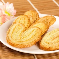Machine automatique de fabrication de pâtisserie feuilletée en forme de papillon, ligne de production de biscuits Palmier