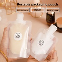 Pochette de voyage jetable pour liquides – Distributeur de lotion, shampoing, gel douche, soins de la peau, huile essentielle, crème pour les yeux – Petite bouteille portable