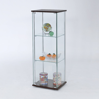 Vitrine à bijoux moderne en verre trempé personnalisée TMG-G39-1 avec éclairage LED pour la maison, le bar, le salon, l'entrée, l'hôtel, l'appartement, la vente au détail