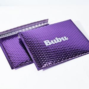 Bolsa de Burbujas de PP Impermeable con Refuerzo Lateral Morado y Sello Autoadhesivo para Envío Logístico, Embalaje de Regalos, Electrónicos y Cosméticos - Product Image 2