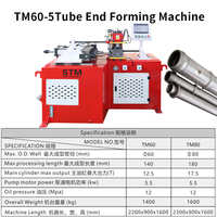 Machine de formage de tubes métalliques automatique TM60-5 de haute qualité, machine d'élargissement et d'expansion de tuyaux en acier