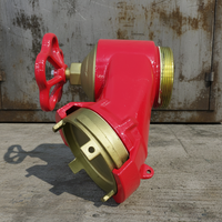 XingLong Hydrant d'incendie intérieur français de 2,5 pouces (65 mm) en laiton, finition rouge, personnalisable, capacité de charge 20 bars pour la lutte contre l'incendie