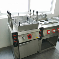 Équipement de cuisine commercial du fabricant RKMF-PS166, machine à cuire les nouilles automatique en acier inoxydable à 6 têtes