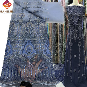 <span class=keywords><strong>2026</strong></span>年新デザイン刺繍ビーズレース生地高品質ナイジェリアウェディングレーススパンコール生地卸売アフリカレースドレス用 - Product Image 1