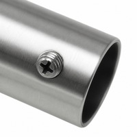Embout de balustrade en acier inoxydable avec vis de fixation pour rampe d'escalier et de balcon
