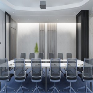 Pared Divisoria Modular Sólida para Oficina, <span class=keywords><strong>de</strong></span> Doble Capa, con Revestimiento <span class=keywords><strong>de</strong></span> Madera Melamínica, Divisor Acústico para Espacios <span class=keywords><strong>de</strong></span> Oficina - Product Image 6