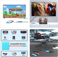 Station d'accueil 3-en-1 Type-C HDTV 4K 60Hz USB3.0 PD 100W à charge rapide pour Nintendo Switch 1/2 OLED, téléphone et tablette