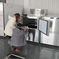Réfrigérateur mortuaire de style européen, équipement funéraire, congélateur de morgue à 2 portes avec refroidissement sans givre, écologique et durable