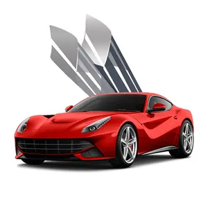 Pellicola per vetri metallizzata riflettente Uv e Ir 5 anni di garanzia di qualità pellicola per vetri auto colorata argento a specchio unidirezionale - Product Image 1