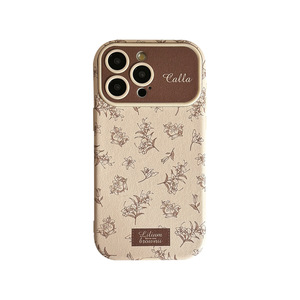 เคสโทรศัพท์หนังลายดอกไม้สไตล์วินเทจสำหรับ iPhone 17 Pro Max แบบหุ้มเต็มตัว ใช้ได้กับ iPhone 15/14/13 เคสป้องกันสำหรับฤดูใบไม้ร่วงและฤดูหนาว - Product Image 5