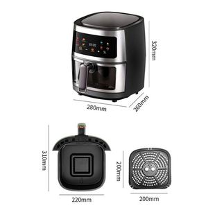 Friteuse à air numérique électrique professionnelle Silver Crest de haute qualité, neuve, en gros, 4.5L 6L 8L 10L 15L - Product Image 5