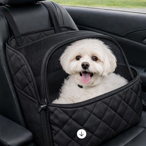 Siège auto pour chien et chat durable, léger et imperméable avec design pliable à 4 roues, transporteur portable pour animaux de compagnie - Product Image 6