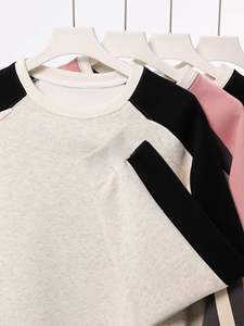 H5493 Fournisseur d'usine, vente en gros, sweat-shirts personnalisés en spandex/polyester doublés de polaire, écologiques, coupe ample, col rond, imprimé dessin animé - Product Image 5