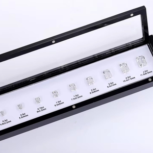 Barato al por mayor suministros de joyería Esmeralda 5A Cubic Zircon Diamond Master Stone Diamond Tamaños Comparación Set Herramientas de joyería - Product Image 1