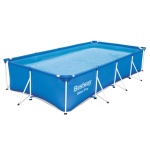 Bestway 56405 Acier Pro Cadre Rectangle Piscine Hors Sol 4.00 m X 2.11 m X 81 cm - Product Image 1